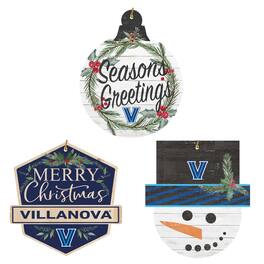 Jardine - Villanova Wildcats Ornament Bundle - White