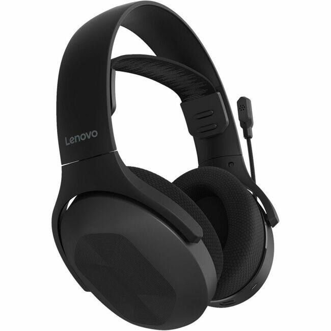 Front. Lenovo - Lenovo Legion H410 Wireless Gaming Headset - Stereo - Wireless - Bluetooth/RF - 39.4 ft - 32 Ohm - 20 Hz to 20 kHz - Black.