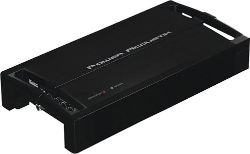 Angle View: Power Acoustik - Razor Series 1500W Class D Mono MOSFET Amplifier with Variable Crossover - Black