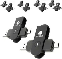THETIS - Pro FIDO2 Security Key -10 Pack - Black