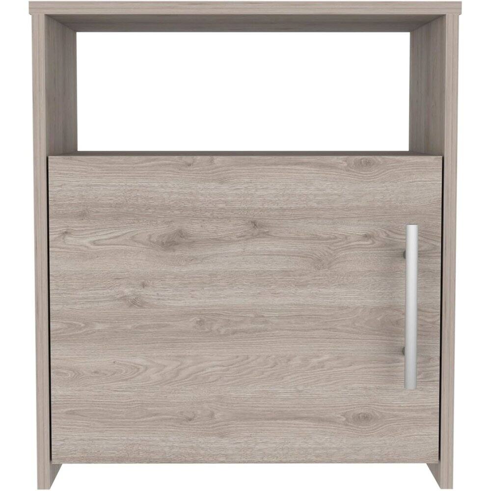 Alt View 1. TuHome - Nordico Nightstand Light Gray MDF - Gray.