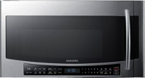 Samsung - 1.7 Cu. Ft. Convection  Over-the-Range Fingerprint Resistant  Microwave -Stainless Steel - Stainless steel - Front_Zoom