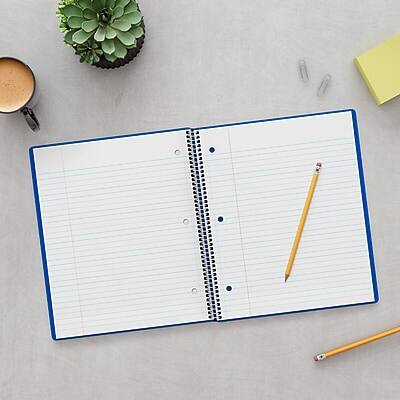 Alt View 4. Staples - Premium 3-Subject Notebook, 8.5" x 11", College Ruled, 150 Sheets - Blue.