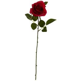 BreeBe - 18" Rose Artificial Flower (Set of 24) - Red