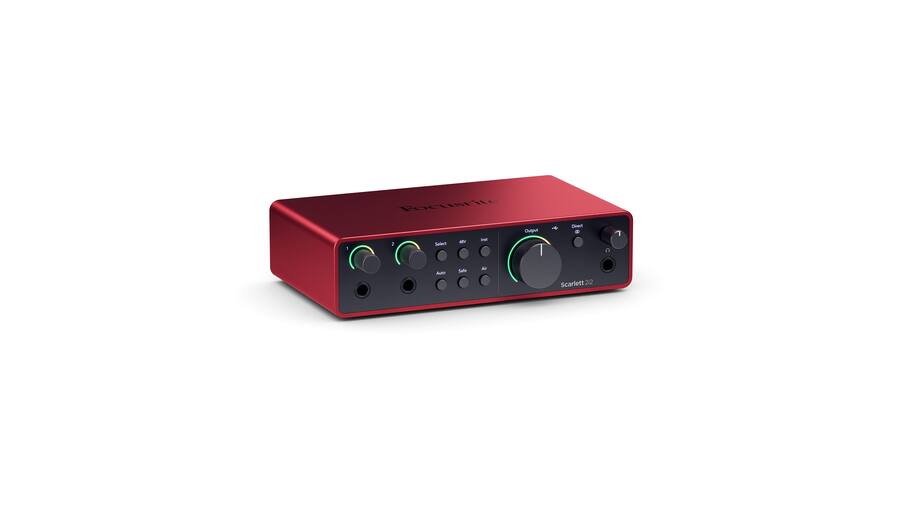 Focusrite Scarlett 2i2 4th Generation Audio Interface Red AMS Focusrite Scarlett 2i2 4th Generation Audio Interface Red AMS