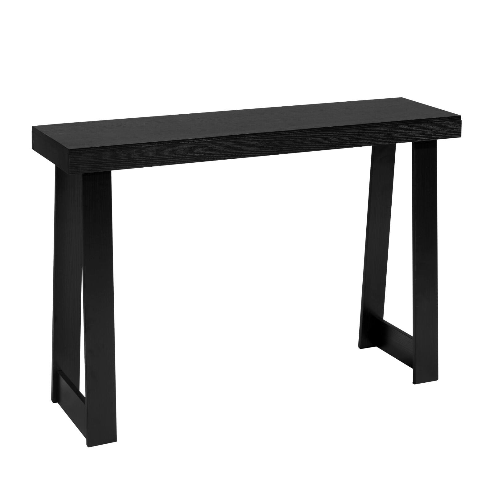 Alt View 5. VEVOR - 46 in Console Table, Modern Desk Behind the Couch, Wooden Rectangle Entrance Desk, Narrow Long Sofa Table Accent Stand - Black.