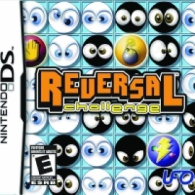 Sure, here is the corrected and grouped text from the image:
- **Nintendo DS**
- **REVERSAL challenge**
- **E** (ESRB rating)
- **UFO** - E (Everyone)