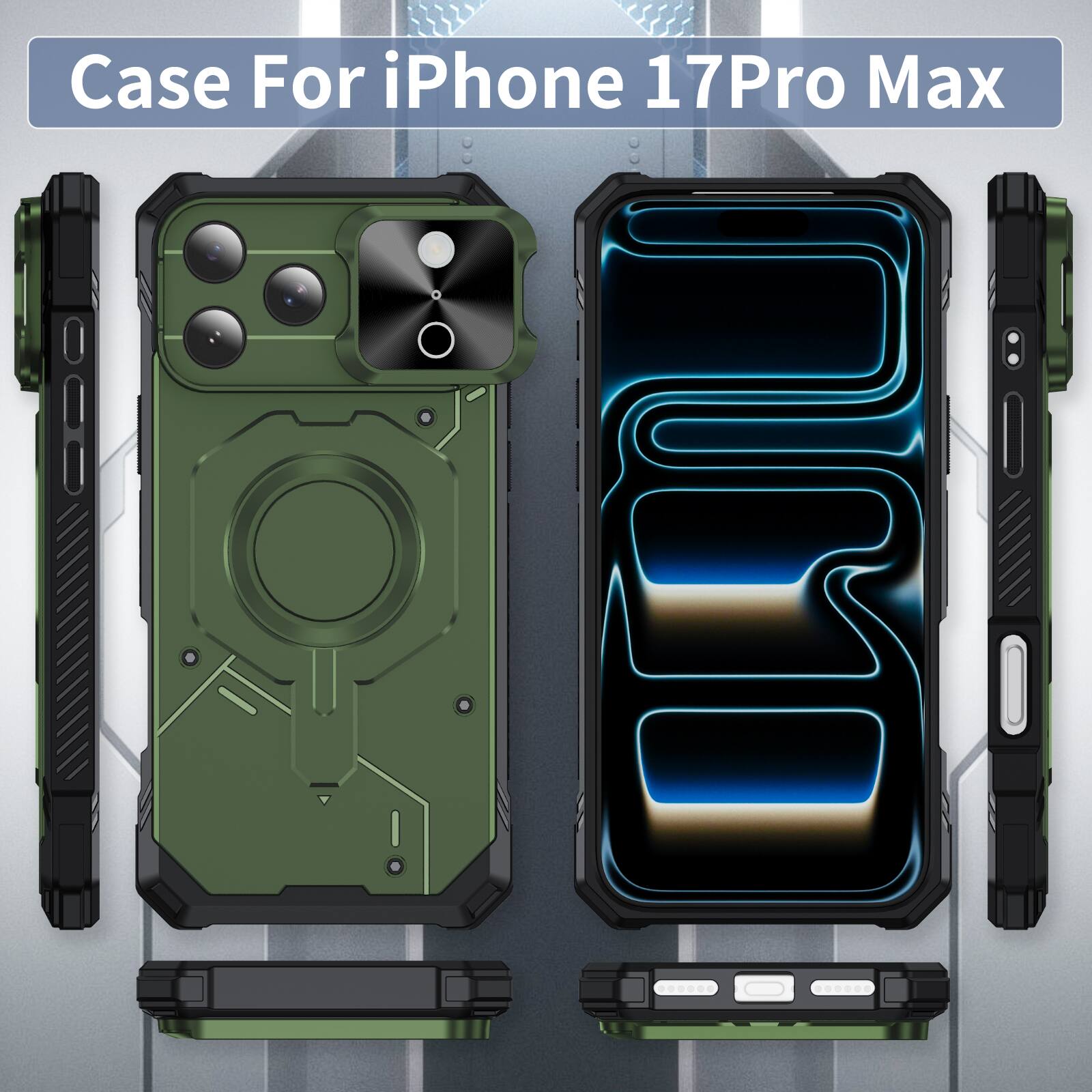 UUCOVER Magnetic Case for iPhone 17 Pro Max,Shockproof TPU+PC Case ...
