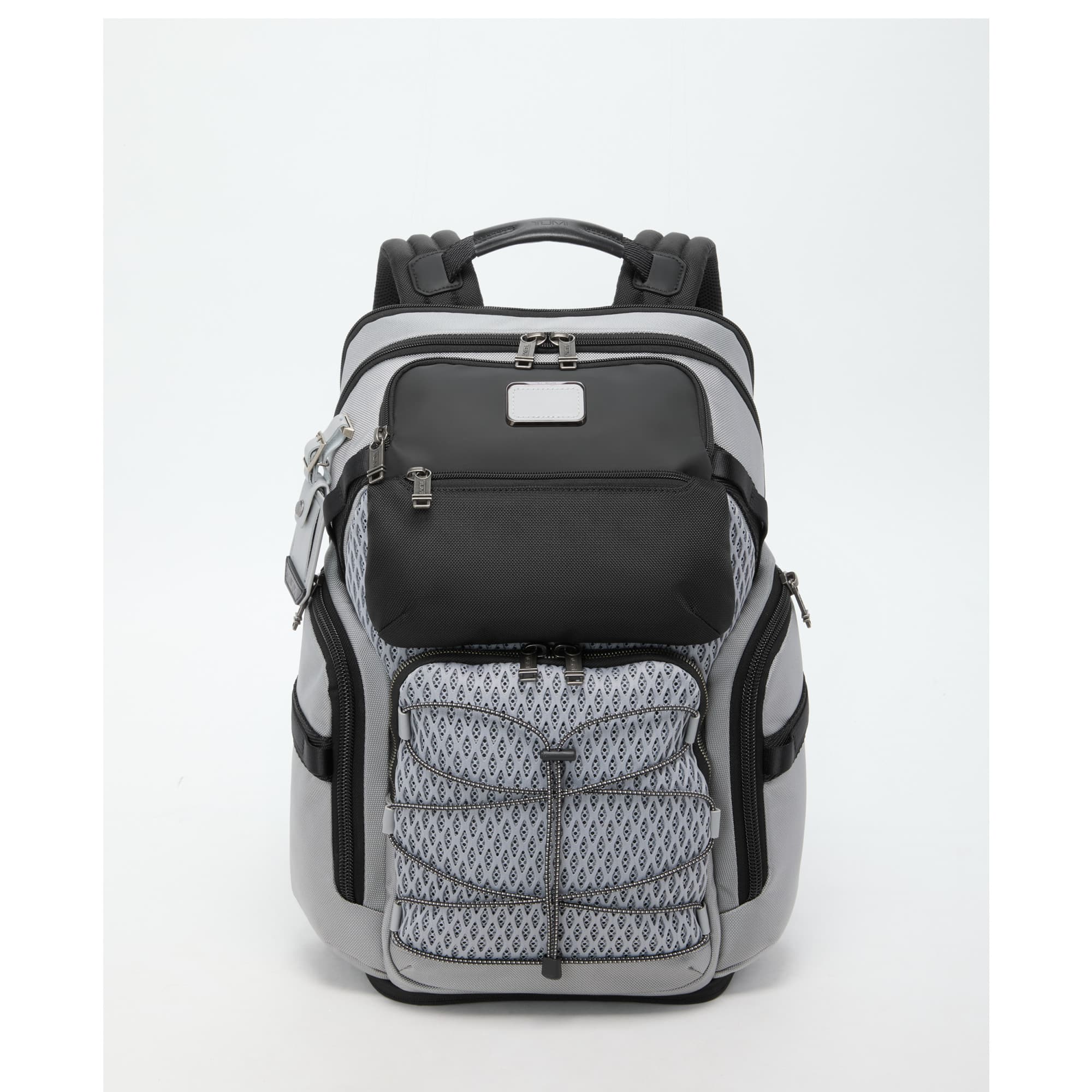 TUMI - Alpha Bravo Nomadic Backpack - Pearl Gray Mesh - Front_Zoom