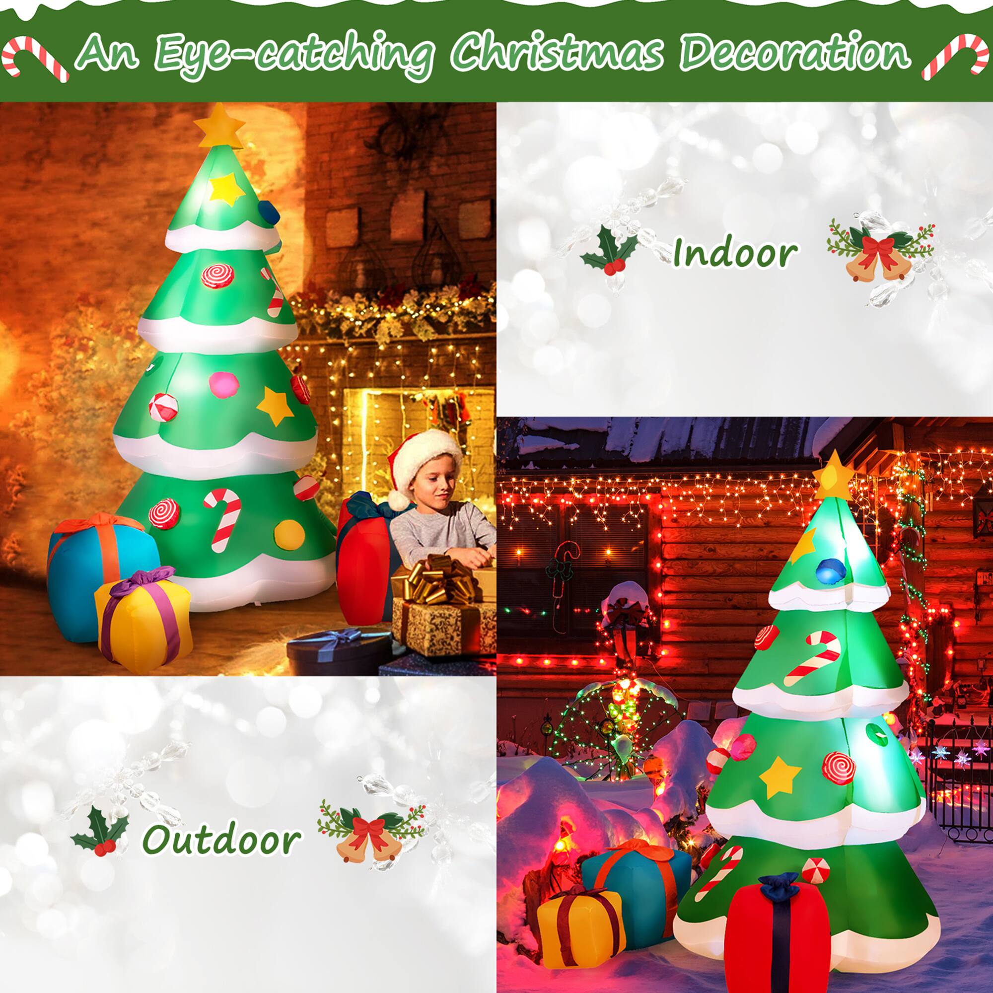 An Eye-catching Christmas Decoration

Indoor

Outdoor