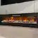 Alt View 7. FUFU&GAGA - Modern Electric Fireplace TV Stand with Hidden Storage, 12-Color Flame, Quiet Supplemental Heating - Black.
