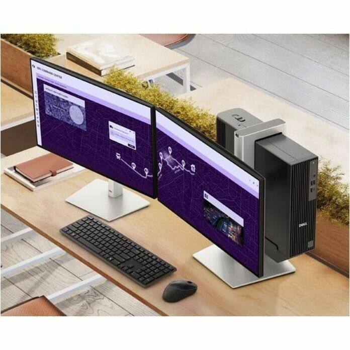 Alt View 7. Dell - Dell Pro Slim QCS1250 Desktop Computer - Intel Core Ultra 7 265 - 16 GB - 512 GB SSD - Slim PC - Standard Black - Intel - Black.