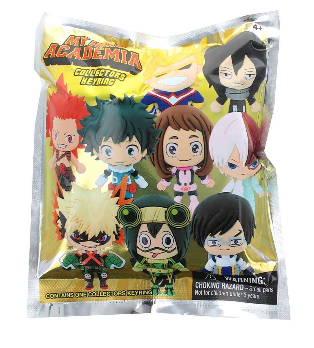 MY HERO ACADEMIA COLLECTORS KEYRING 4+ CONTAINS ONE COLLECTORS KEYRING : WARNING: CHOKING HAZARD- Small parts. Not for children under 3 years.