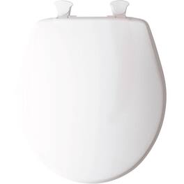 Mayfair by Bemis Round Plastic Toilet Seat - White