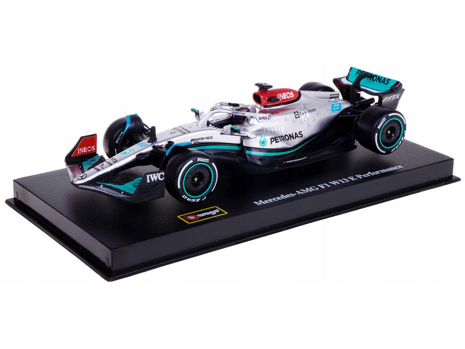 INEOS  
PETRONAS  
AMG  
IWC  
FTX  
Mercedes-AMG F1 W13 E Performance  
Performance  
Mercedes-AMG