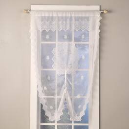 SKL Home - By Saturday Knight Ltd Jacquelyn Lace Window Shade - 42" x 63" - White