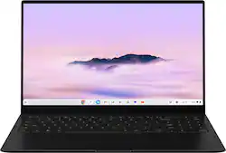 Samsung - Galaxy Chromebook Plus 15.6” with Google AI - AMOLED display – Intel Core 3 – 8GB Memory – 256GB Storage - Neptune Blue - Front_Zoom