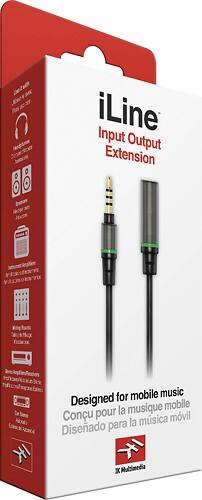 Angle Standard. IK Multimedia - iLine 23.6" Input/Output Extension Cable - Black.