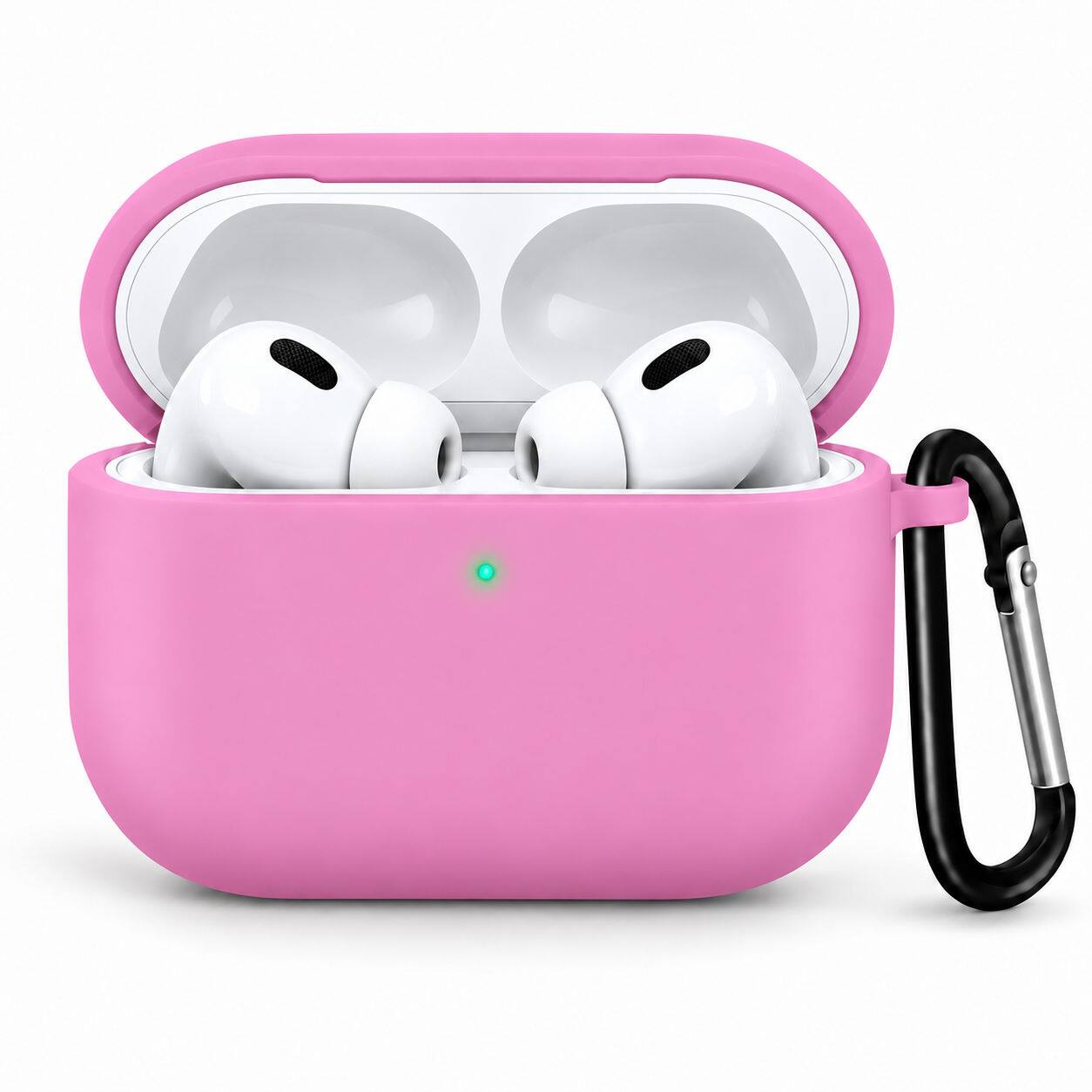 Front. Entronix - Entronix Case Compatible with AirPods Pro 3rd Gen - Soft-Touch Liquid Silicone - Pink.