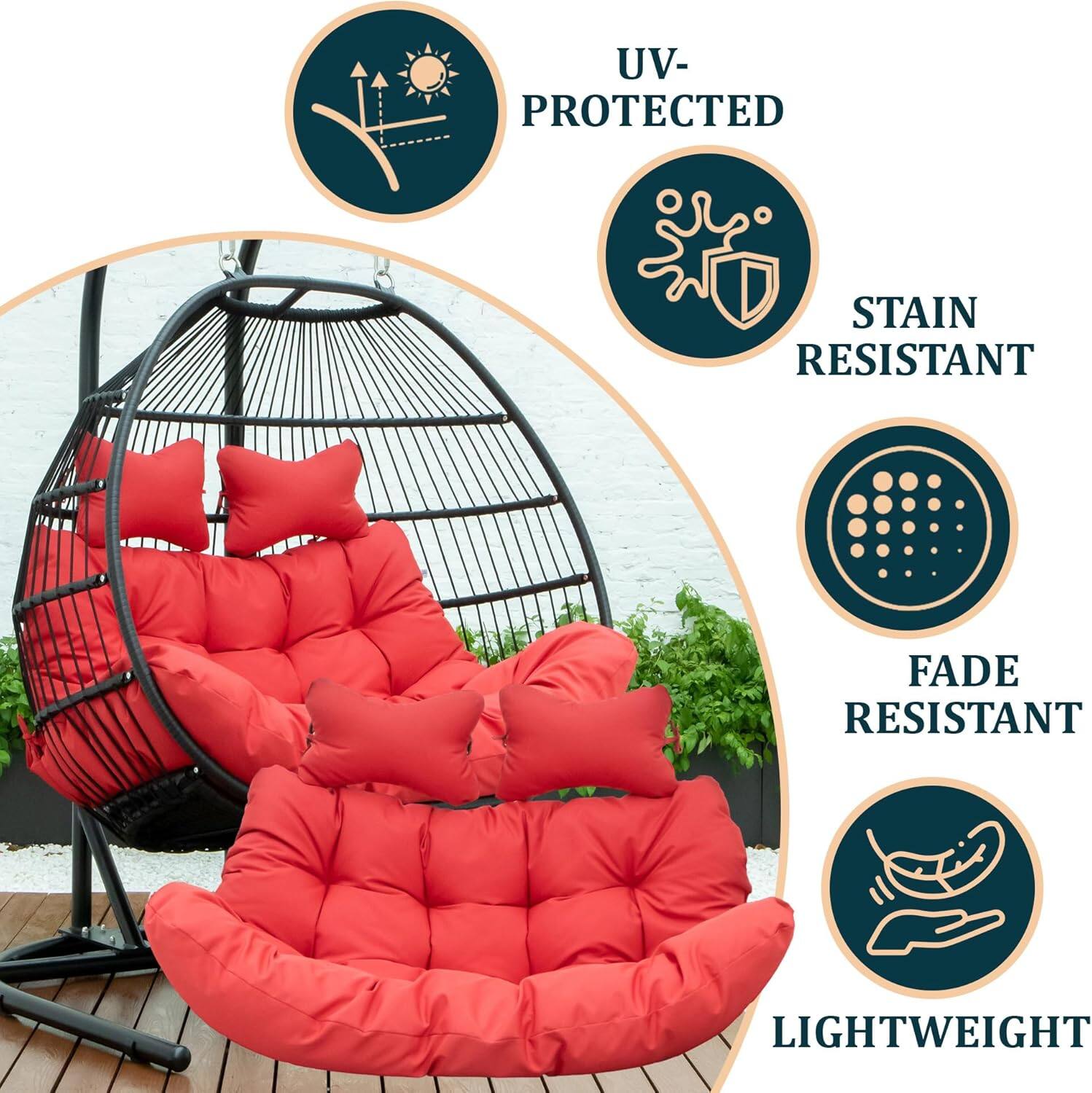 UV-PROTECTED  
STAIN RESISTANT  
FADE RESISTANT  
LIGHTWEIGHT