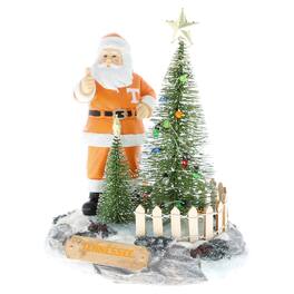 The Memory Company - Tennessee Volunteers Santa Figurine with LED Tree - Multicolor