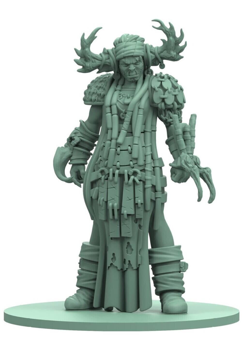 Angle. Steamforged - Steamforged Games Godtear: Rattlebone, Prophet of The Ascended Past Shapers Champions Set.