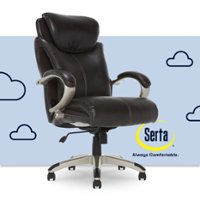 Serta - AIR Health & Wellness Executive Chair - Roasted Chestnut/Brown - Front_Zoom