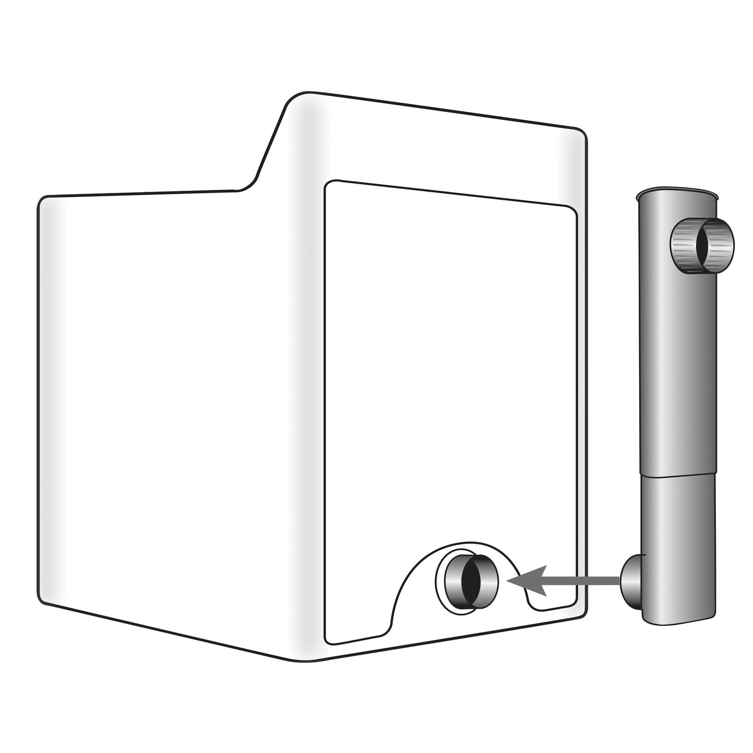 Alt View 1. Deflecto - Skinny Duct Telescoping 27" to 48" Aluminum Dryer Vent.