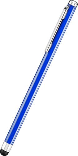 Front. Insignia™ - Slim Line Stylus - Strong Blue.