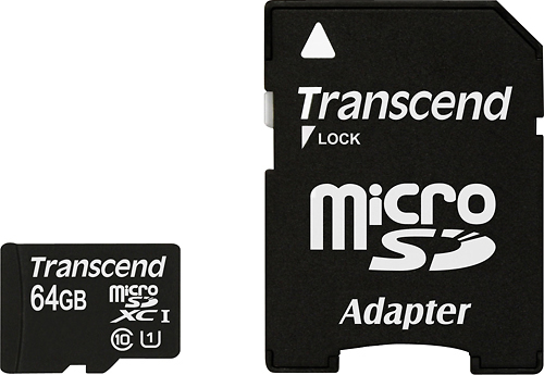 Transcend 64GB microSDXC Class 10 UHS-I Memory - Best Buy