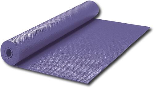Angle. GAIAM - Double-Thick Yoga Mat - Purple.