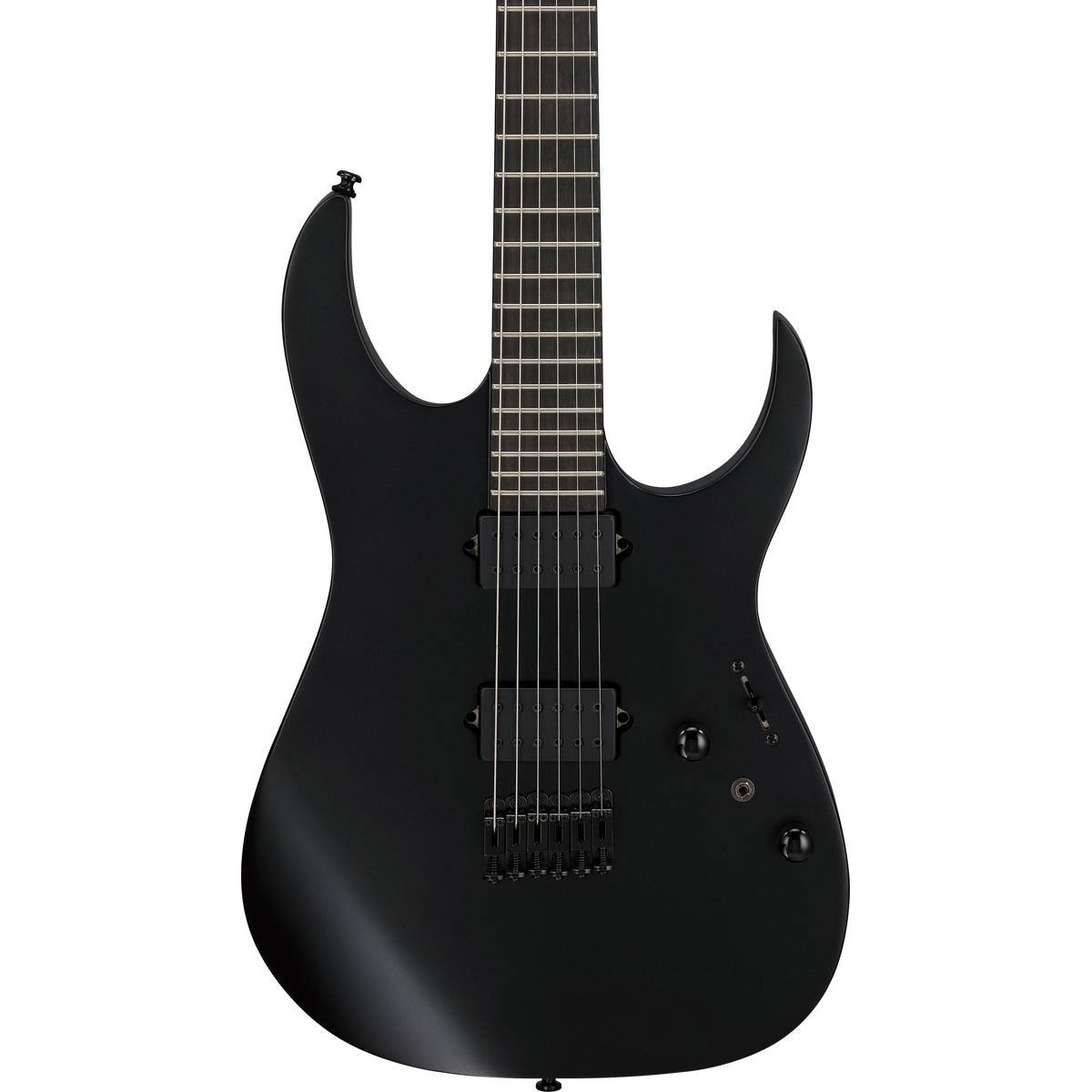 Alt View 3. Ibanez - Ibanez RG Iron Label Series RGRTB621 Electric Guitar, Black Flat.