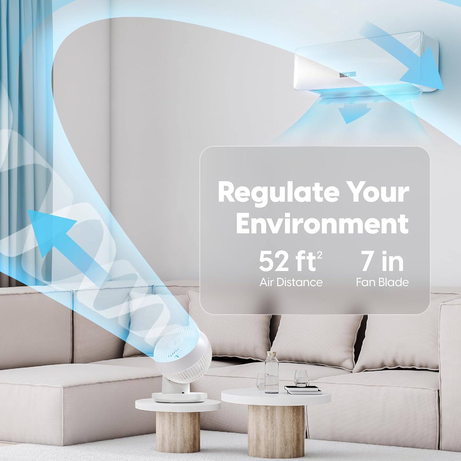 Regulate Your Environment with a 52 ft2 7 in Air Distance Fan Blade.