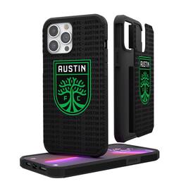 Keyscaper - MLS - Austin FC iPhone Text Backdrop Rugged Case - 15 - Multicolor
