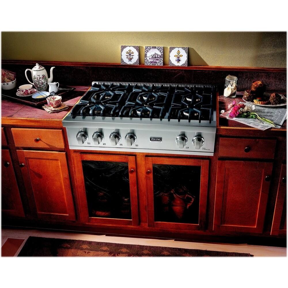 Best Buy: Viking Professional 5 Series 36" Gas Cooktop Stainless Steel ...