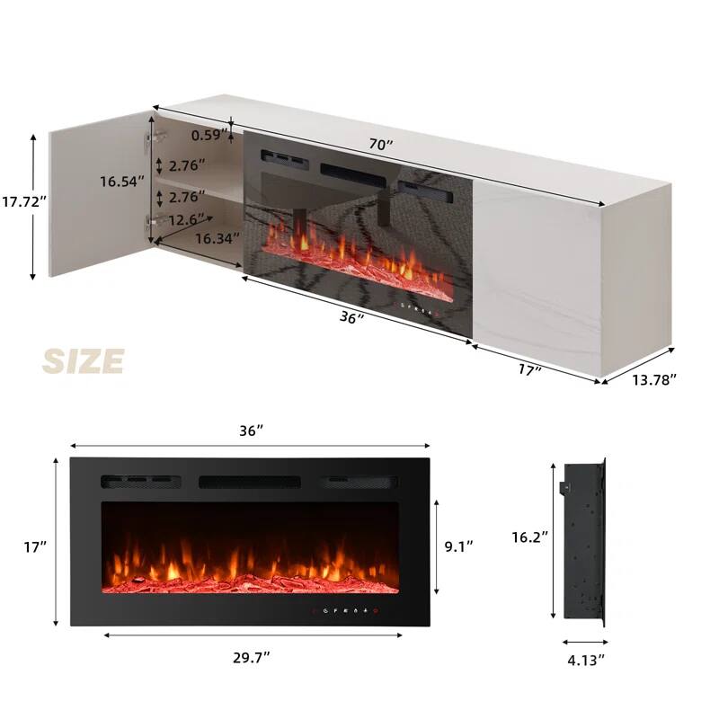 17.72"  
0.59"  
2.76"  
16.54"  
2.76"  
12.6"  
16.34"  
70"  
SIZE  
36"  
17"  
13.78"  
36"  
17"  
9.1"  
16.2"  
29.7"  
4.13"