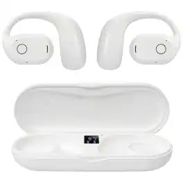 iLive - 16mm Driver Clear Truly Wireless Open Ear Earbuds, White, IAEBTO34W