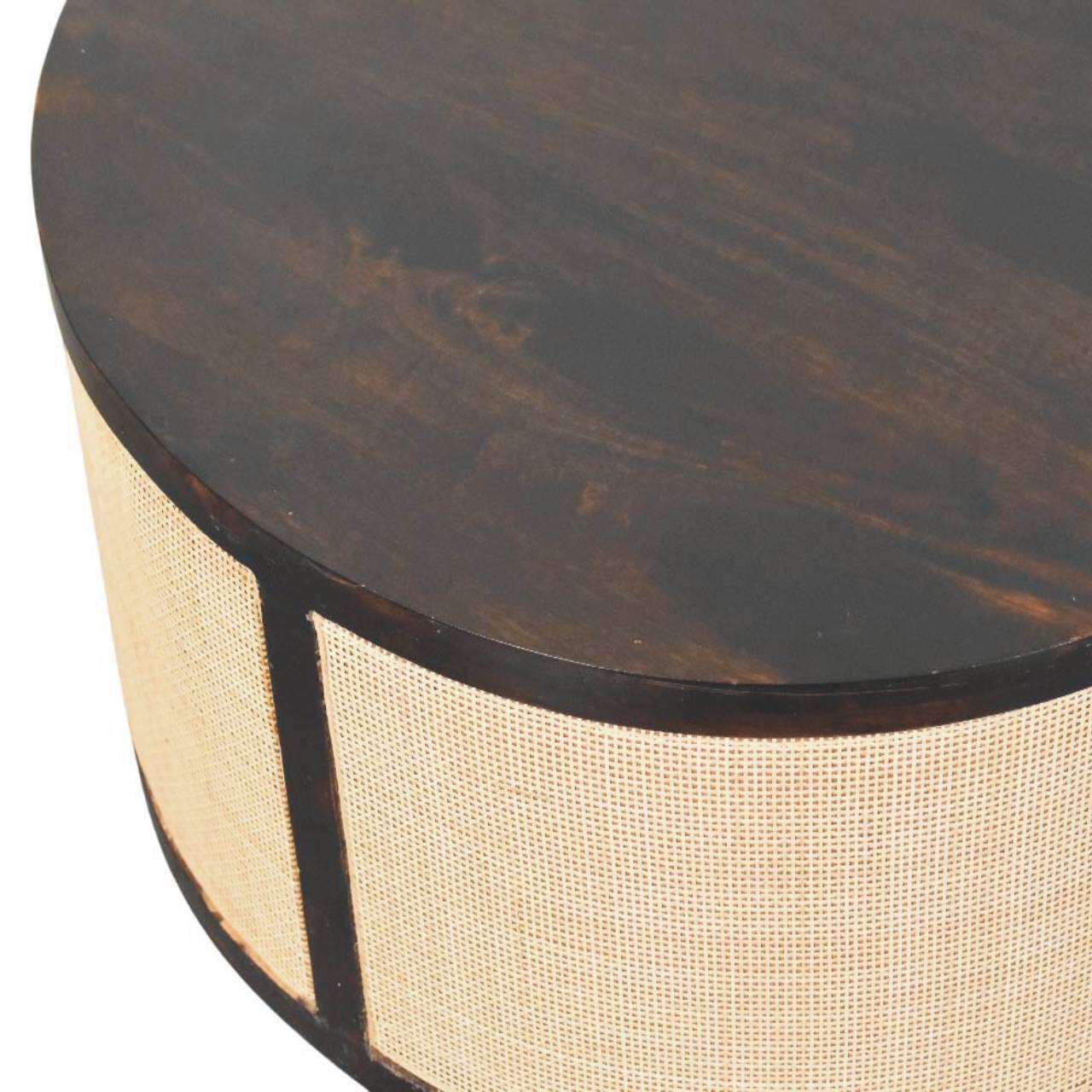 Alt View 1. Artisan Furniture - Artisan Furniture Solid Wood Monaco Round Rattan Centerpiece - Brown.