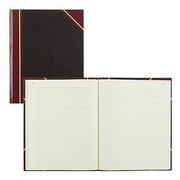 National Brand - Rediform Texhide Record Book, 7 7/8" x 10", 152 Sheets/Book - Black