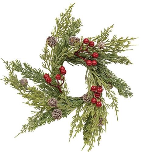BreeBe Frosted Soft Touch Pine & Berry Ring 3.5