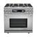 Front. Dacor - 4.6 Cu. Ft. Self-Cleaning Freestanding Dual Fuel Convection Range - Stainless Steel.