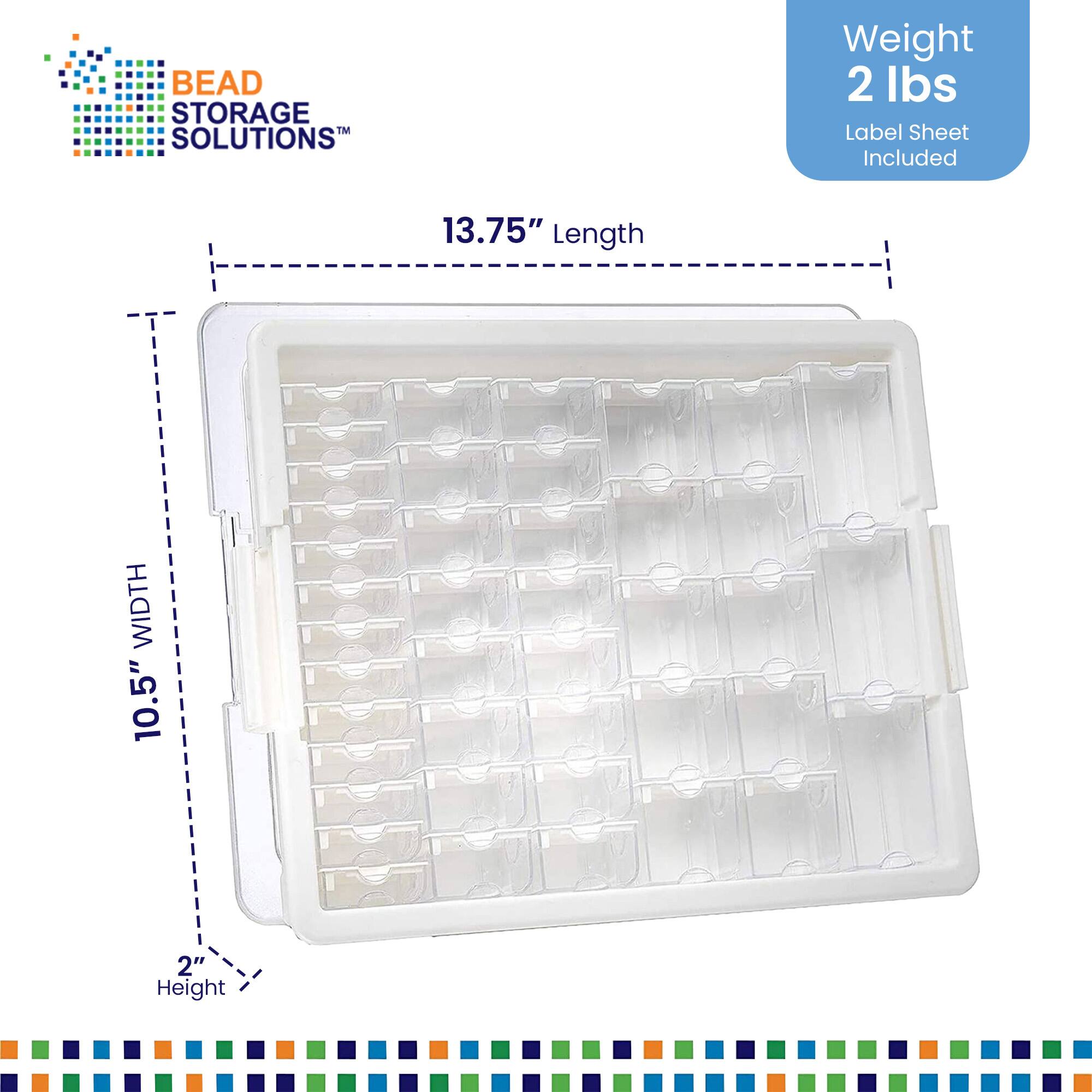 BEAD STORAGE SOLUTIONS

Weight 2 lbs
Label Sheet Included

Length 13.75"
Width 10.5"
Height 2"