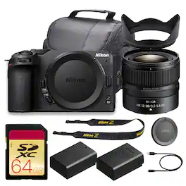 Nikon - Z30 Mirrorless Camera with NIKKOR Z DX 12-28mm f/3.5-5.6 PZ VR Lens (10pc Bundle)