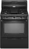 Whirlpool - 30" Freestanding Gas Range - Black-Front_Standard