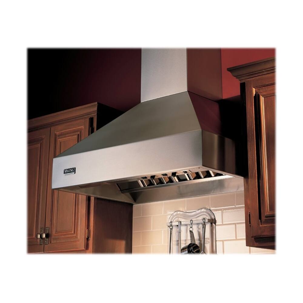 Angle. Viking - Professional 5 Series 30" Range Hood - White.