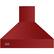 Front. Viking - Professional 5 Series 36" Range Hood - Apple Red.