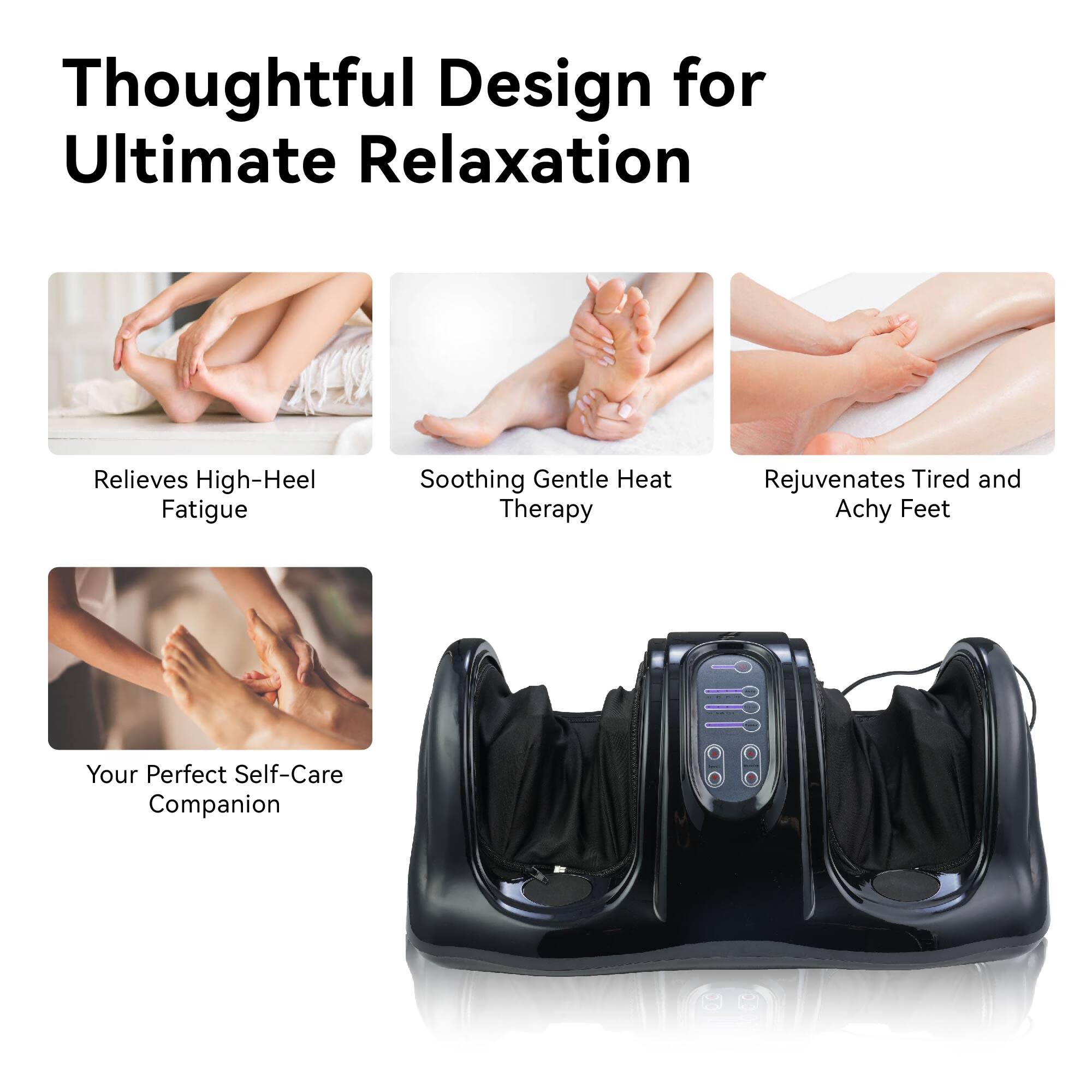 Thoughtful Design for Ultimate Relaxation
- Relieves High-Heel Fatigue
- Soothing Gentle Heat Therapy
- Rejuvenates Tired and Achy Feet
- Your Perfect Self-Care Companion