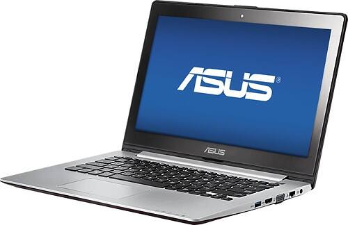 Left Standard. Asus - VivoBook 13.3" Touch-Screen Laptop - Intel Core i5 - 4GB Memory - 500GB Hard Drive - Silver/Black.