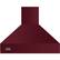 Front. Viking - Professional 5 Series 42" Range Hood - Burgundy.