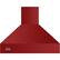 Front. Viking - Professional 5 Series 42" Range Hood - Apple Red.